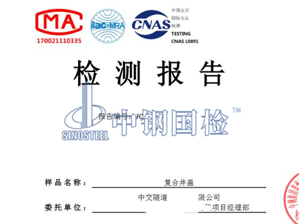 復(fù)合井蓋檢測報告圖